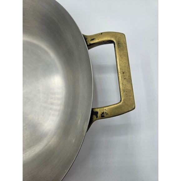 Paul Revere Limited Edition Round 10.5" Au Gratin Pan Copper and Stainless Steel - Picture 8 of 11